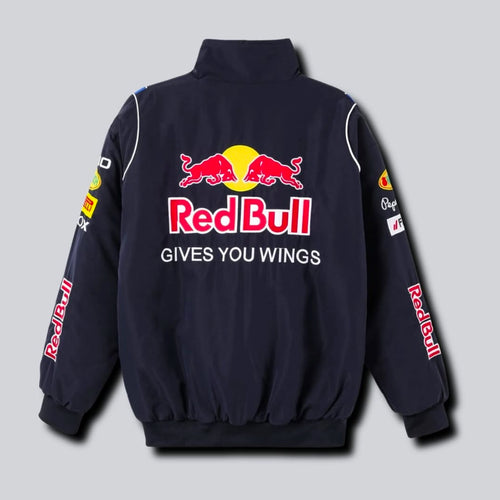 RedBull Racing Embroidered Varsity Jacket – Motorsport Vintage Style