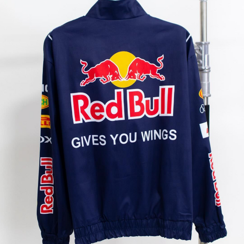 Red Bull Racing Printed Bomber Jacket - Vintage F1 Streetwear