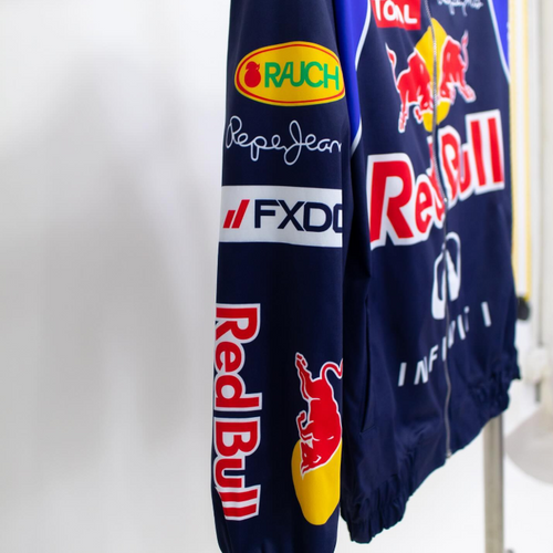 Red Bull Racing Printed Bomber Jacket - Vintage F1 Streetwear